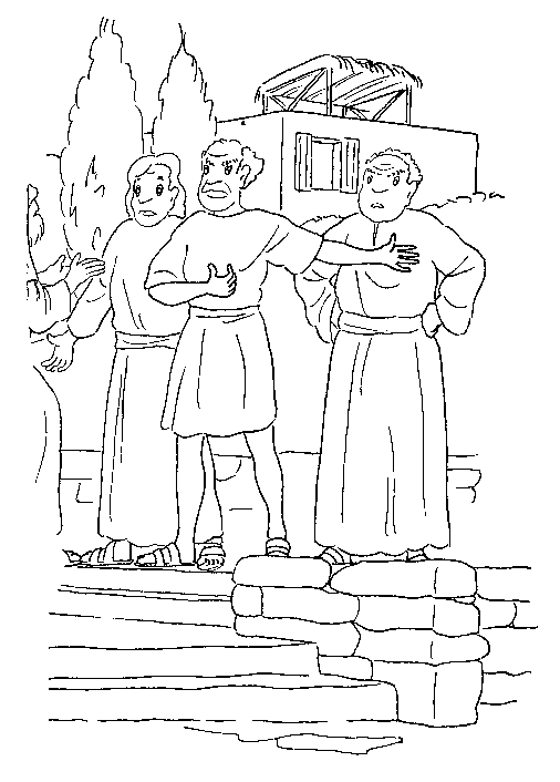Plansa de colorat cu Biblia Ilustrata 97
